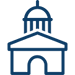 Image of a government building icon