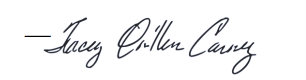 Image of the First Lady's signature