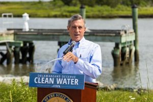 Governor Carney speaking about Clean Water