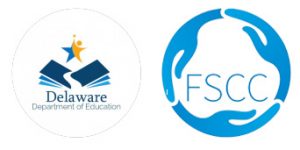 Delaware Department of Education logo and FSCC logo