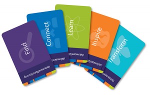 Picture of five library cards that are multiple cards